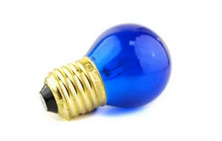 Стандартная лампа накаливания  FOTON  P45  10Вт  230В  BLUE  E27  (s103) LIGHTING DECOR