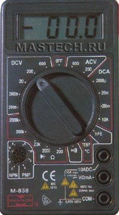 Мультиметр ФАЗА М-838