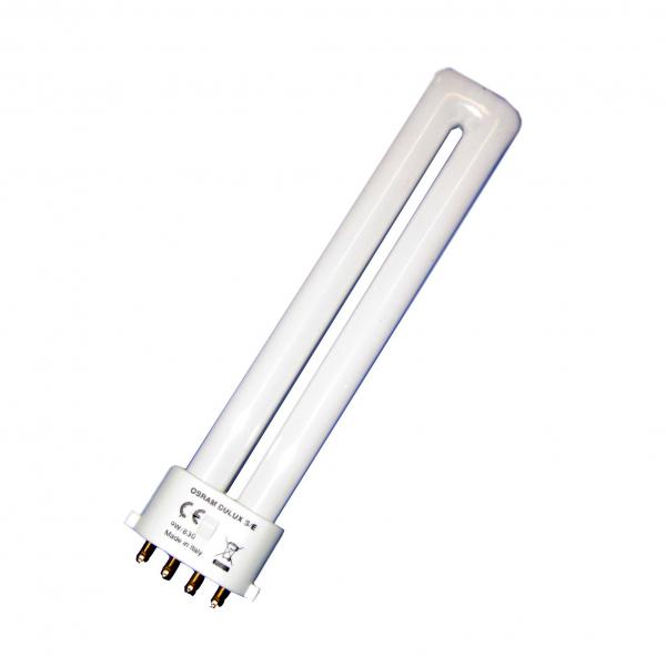 Компактная люминесцентная лампа OSRAM DULUX S/E 9W/840 2G7 для настольного светильника